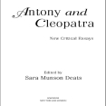 Sara Munson Deats - Antony and Cleopatra. New Critical Essays (Shakespeare Criticism) [Retail]